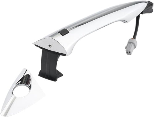 Chrome Exterior Door Handle Set for 2011-2016 Hyundai Elantra — 4-Piece w/ Smart Keyless Sensor, OE 826623X000