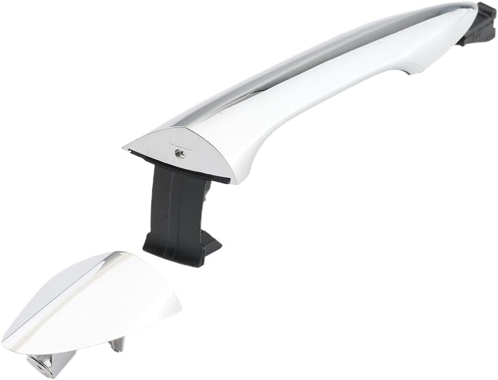 Manijas cromadas de puerta exterior (4 piezas), compatibles con Hyundai Elantra 2011-2016, con sensor y sistema de entrada sin llave inteligente, manija de puerta exterior delantera y trasera izquierda del conductor y derecha del pasajero, 826623X000