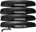 Manija de puerta exterior negra delantera trasera del lado del conductor del pasajero para Chevy Chevrolet Silverado Suburban Tahoe Avalanche 2007-2013, GMC Sierra Yukon, Cadillac Escalade 20828237 20828258 22738721