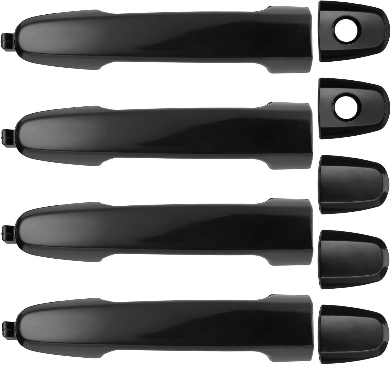 Manijas de puertas exteriores para Toyota Camry 2002-2006, Corolla Matrix 2003-2013, RAV4 2001-2012, Prius 04-09, Pontiac Vibe 2003-2010, lado delantero y trasero del conductor y del pasajero Sustituye a # 81309 92894