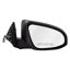 TOYOTA CAMRY 15-17 RT MIRROR OUTSIDE REAR VIEW (POWER; HEATED; W/O BLIND SPOT DETECTION; W/COVER; PTM; SEE NOTES)