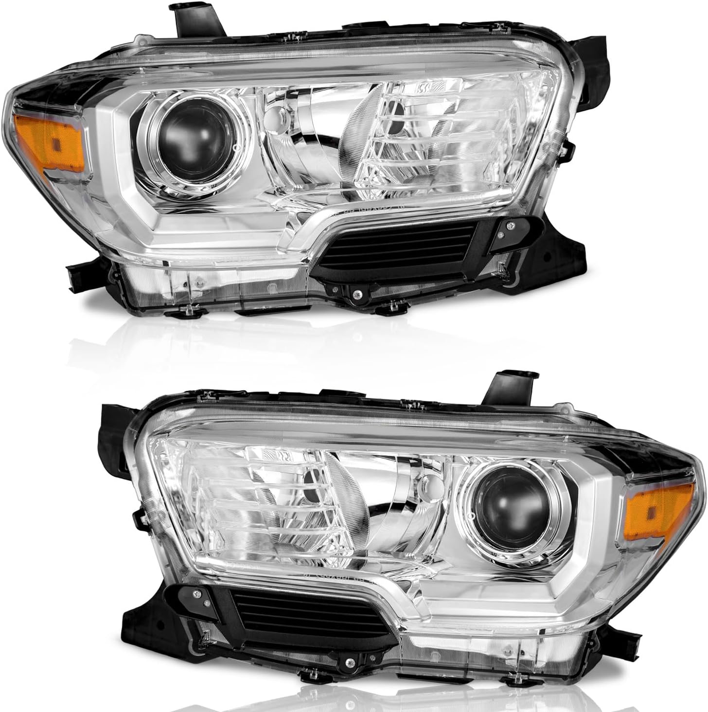 Halogen Headlight Pair for 2016-2023 Toyota Tacoma — Factory Halogen Non-DRL Models