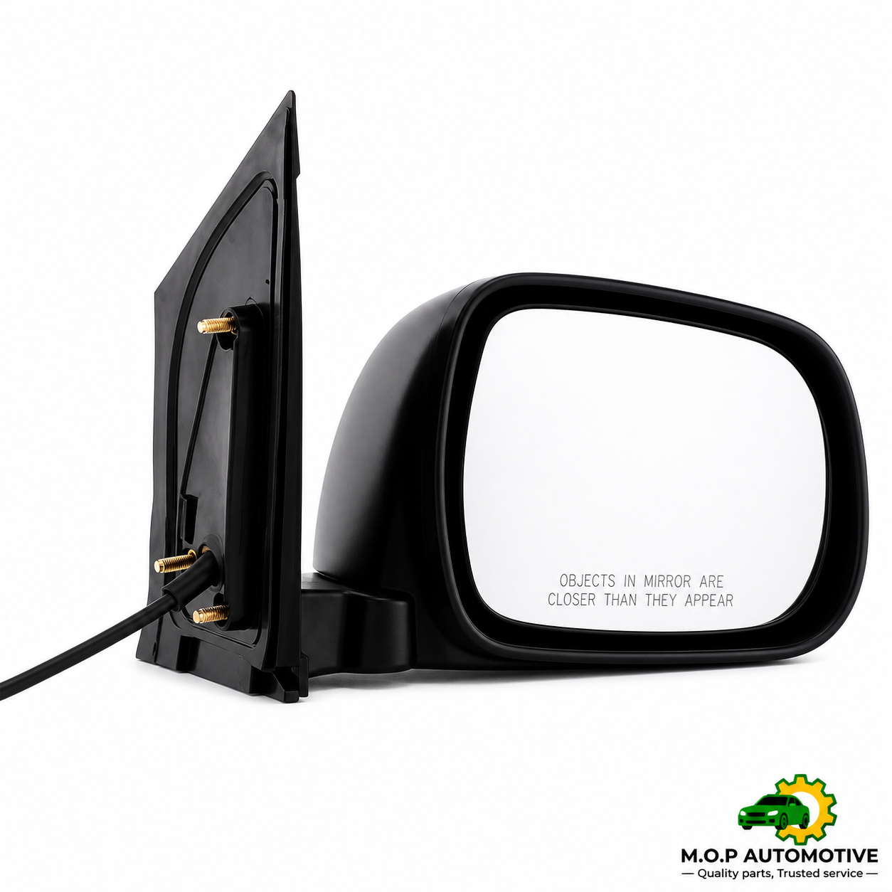 Espejo retrovisor eléctrico lateral del pasajero, negro texturizado, para Toyota Sienna 2004-2010 TO1321201